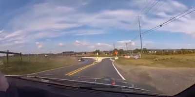 This is what overtaking with you're a shitty driver gets you