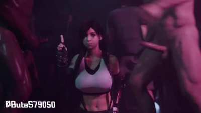 Tifa blowbang[final fantasy](buta-san)