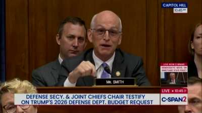 Defense Secretary Hegseth defends contingency planning for Greenland and Panama invasions, but Senator Smith pushes back: “I don’t think the American people voted for Donald Trump because they were hoping we would invade Greenland.”