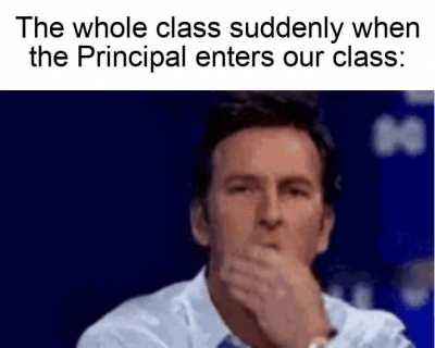 principal's assistant : "Class!"