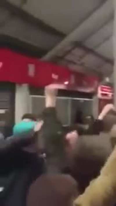 Live footage of sixers fans after game 7