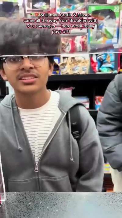 This store keeper that rewards neighbourhood kids for doing well in school