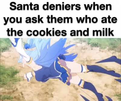 Bu- bu- Santa can&rsquo;t be real😭😭 sure atheist whaever you sae😏😏