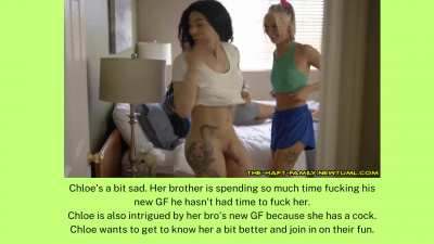 bro sis share trans cock