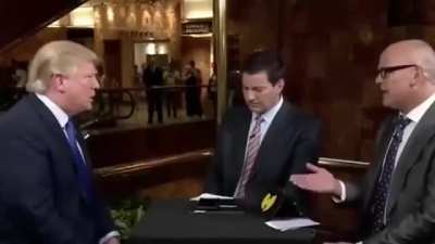 In 2015, Donald Trump was asked what his favorite Bible verse is and he could not mention one.