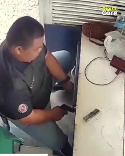 “Playing” around with a gun & apparently forgets the function of a trigger.