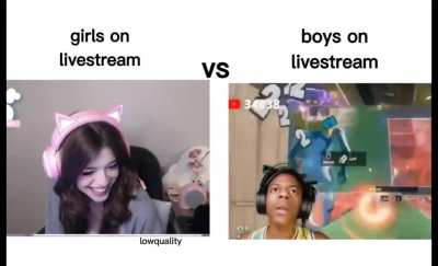 Girls Livestream vs Boys Livestream