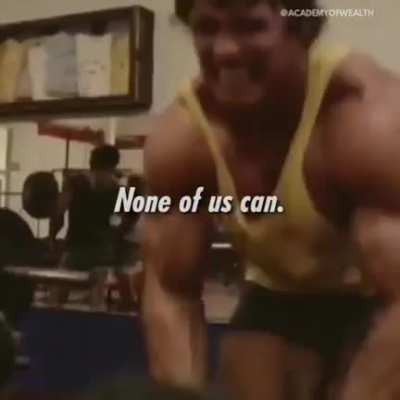 Arnold Schwarznegger&rsquo;s take on the concept of the self made man