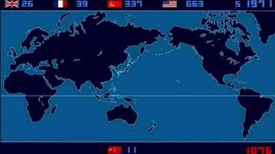 Here&rsquo;s a time lapse of every nuclear bomb test performed between 1945-1998