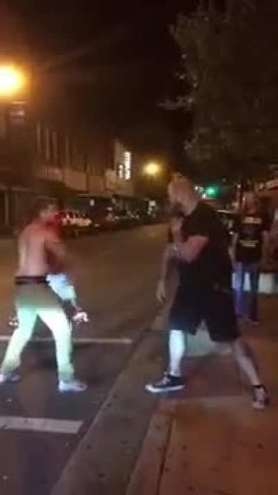 Trying to beat a guy twice your size.
