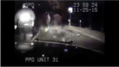 Cop "accidentally" shoots man after car crash