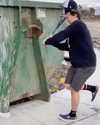 &ldquo;Aye bro watch me hit this fuckin&rsquo; dumpster-&ldquo;