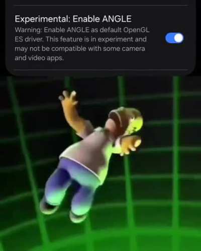 when you enable ANGLE
