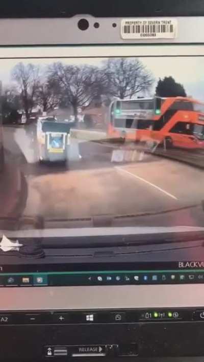 Racing in street sweeper
