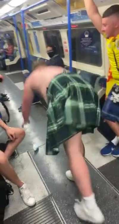 Just a bit of break dancing after the football match