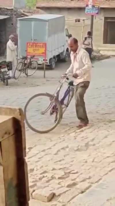It's just the bike.