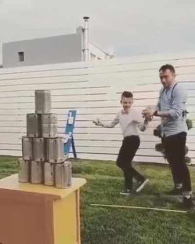 Son, step aside, watch and learn
