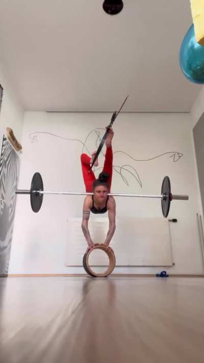Well, she can do something you can't do. And this even harder than the harder that it looks.