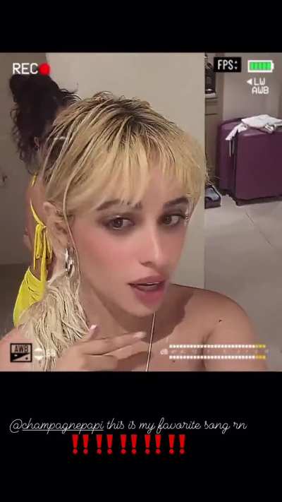 Camila&rsquo;s favorite song right now IG 8/14/2024