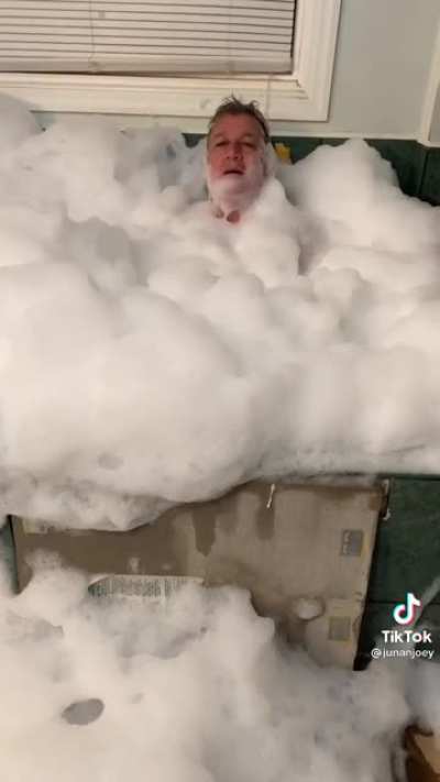 Just a man and his bubbles