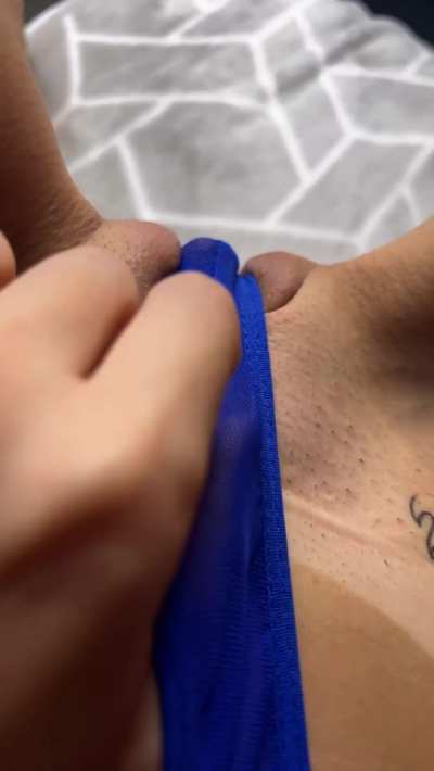 My pussy so hungry its eating my thongs lol