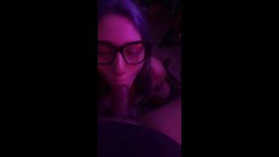 sucking him dry... yumm