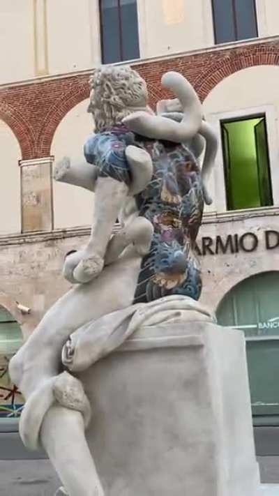 Some art I saw in Pietrasanta, Italy today