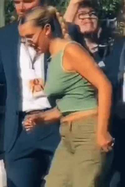Millie Bobby Brown braless jiggle