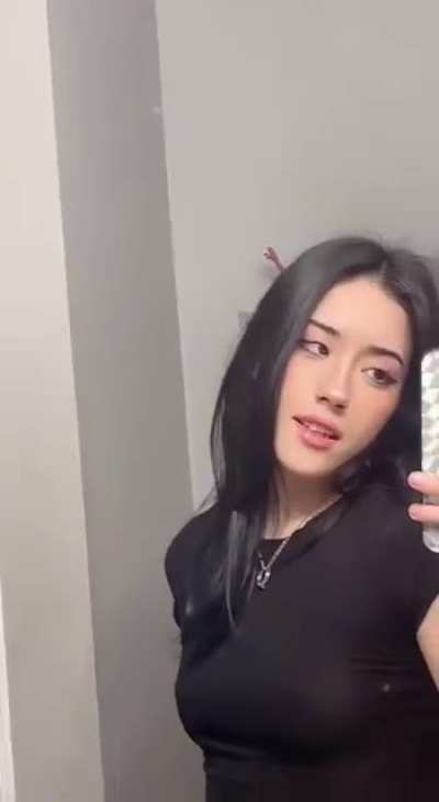 No bra black shirt