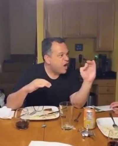 Dad freaks out at son