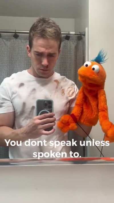 The process of learning ventriloquism.