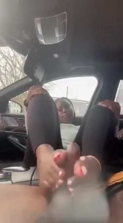 Ebony Car Toejob