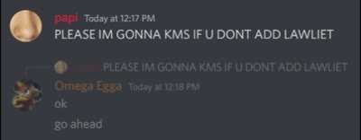 Mans got no chill