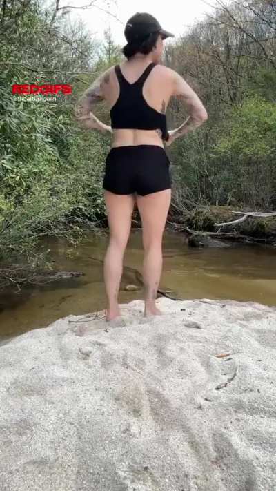 My mombod out in nature