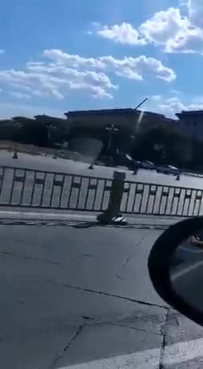 Man blasts anti-CCP song while driving in Beijing