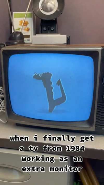 Watching stranger things on that would make the 80s feel even more right