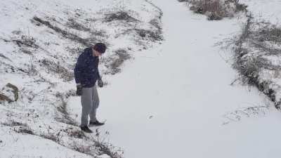 Don&rsquo;t try and walk on water the first day of a freeze 🥶