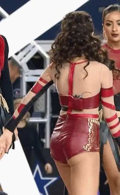 Selena on stage.