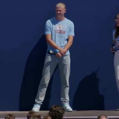 Erling Haaland when asked which team he looks forward to playing against the most next season: "I don't like to say the words but... Manchester United"