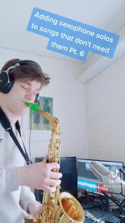 Adding saxophone solo to songs that don't need them