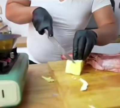 When cooking alone