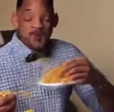 Thanks i hate this AI generated video of Will Smith eating spaghetti