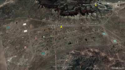 Irans' Fordow Nuclear Facility and Adjacent Long Range Missile Silos (34.88459&deg;N 50.99596&deg;E)