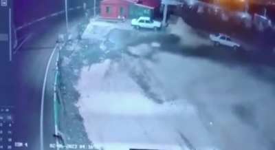 Security Camera Footage Of The First Major Tremor From The Earthquake In Turkey On February 6 2023