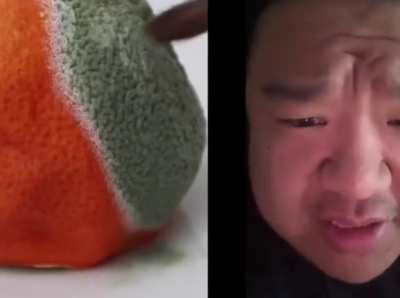 a sad little orange