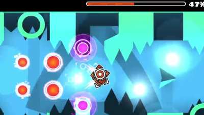 Dude completes Geometry Dash level, wait till the end