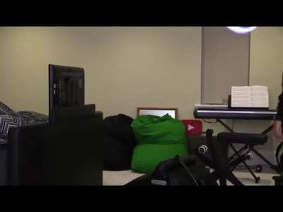 Vik watching JJ&rsquo;s maths video