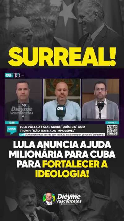 Est&atilde;o preparados para financiar a ditadura cubana novamente??