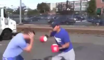 Boxer challenges people to try and hit him