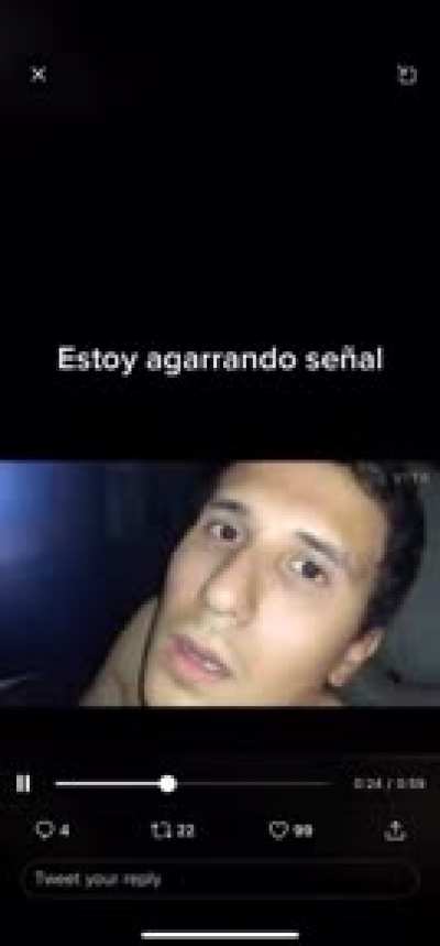Estoy agarrando se&ntilde;al! (Translation in comments)